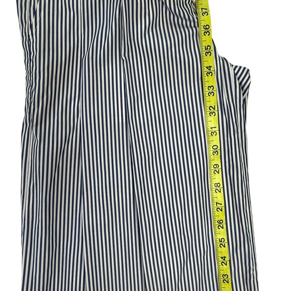 TWP Didi White and Navy Stripe Wide Leg Pants - Picture 11 of 12